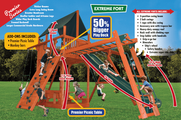 Extreme Fort Combo 3 (33D) - River City Play Systems
