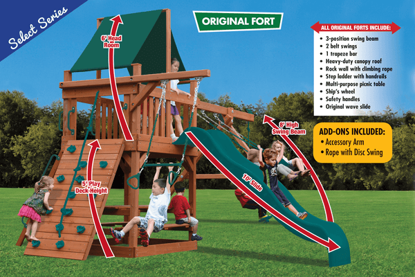 Original Fort Combo 2 with Accessory Arm (13A) - River City Play Systems