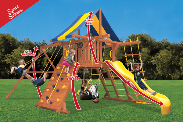 Original Playcenter with 2 Position Swing Beam (41E) - River City Play Systems