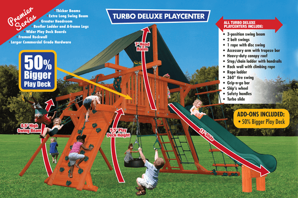 Turbo Deluxe Playcenter Combo 2 XL (27D) - River City Play Systems