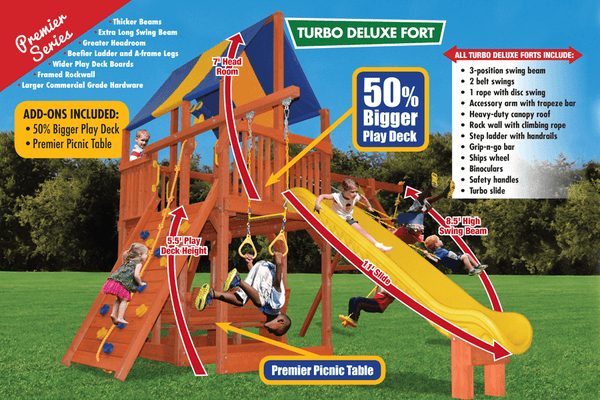 Turbo Deluxe Fort XL (25B) - River City Play Systems