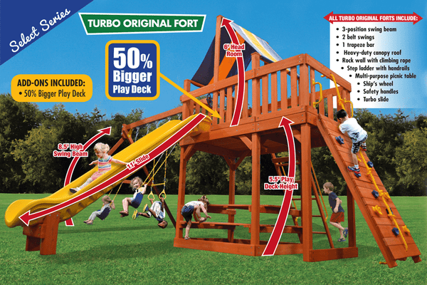 Turbo Original Fort Combo 2 XL - Sundeck Special (17A) - River City Play Systems